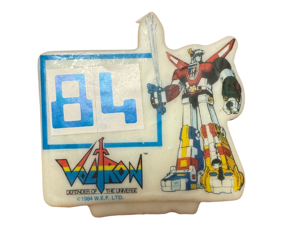 Voltron Retro Birthday Candle - Image 3