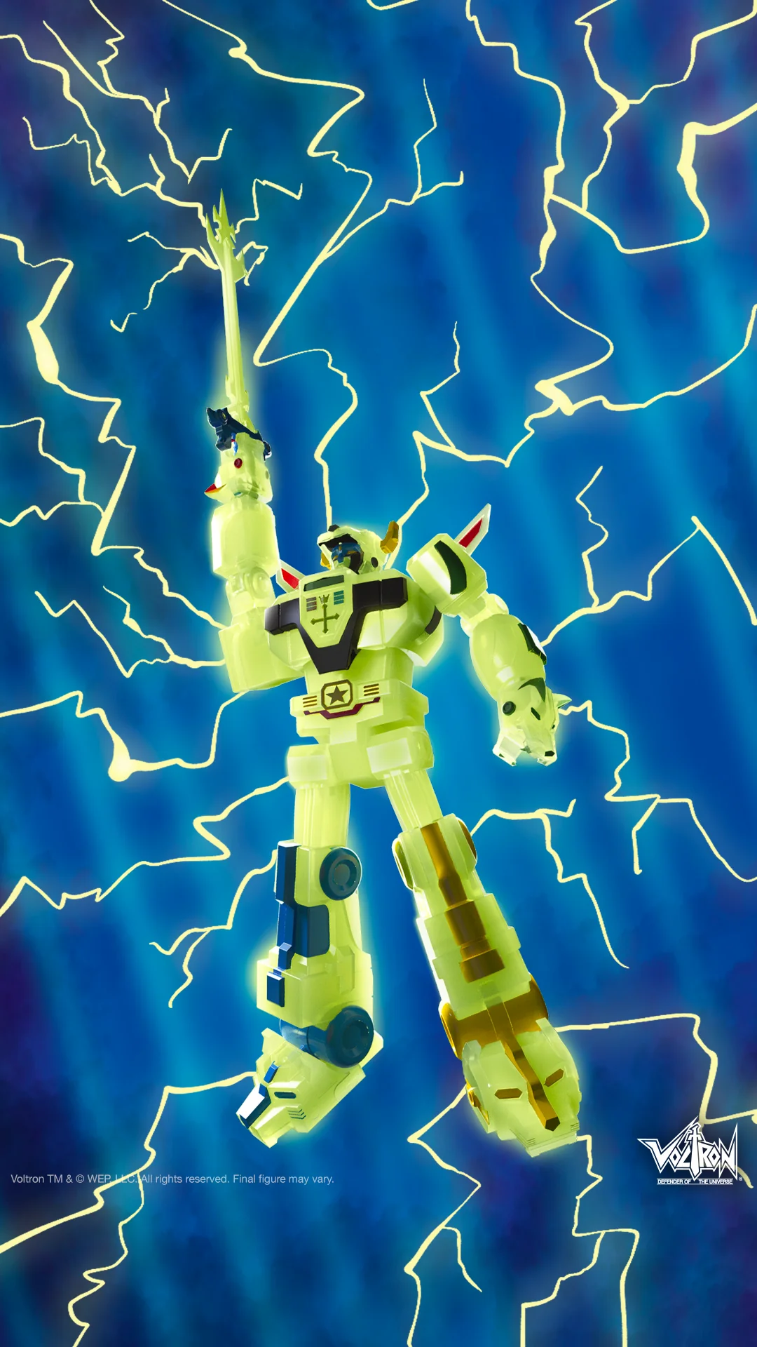 VDU Ultimates! Voltron Lightning Glow Figure - Image 3