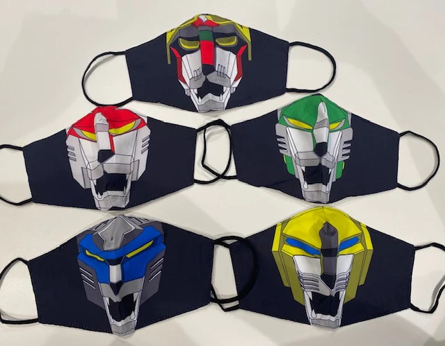 Voltron Blue Lion Face Mask - Image 3