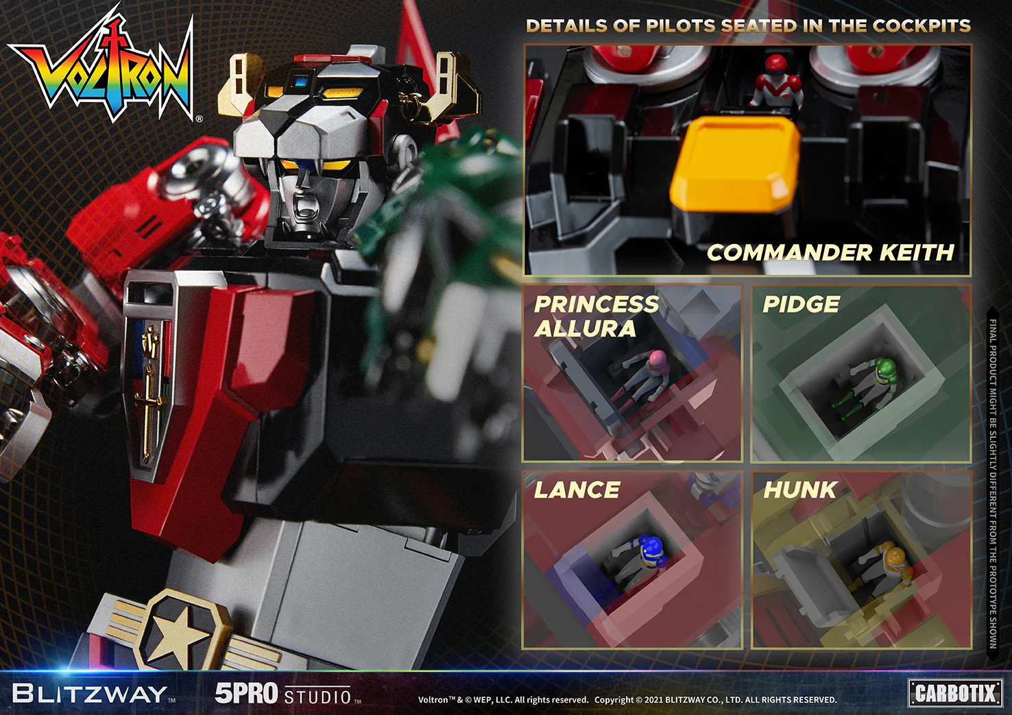 Voltron: Defender of the Universe Carbotix Series by Blitzway - Image 5