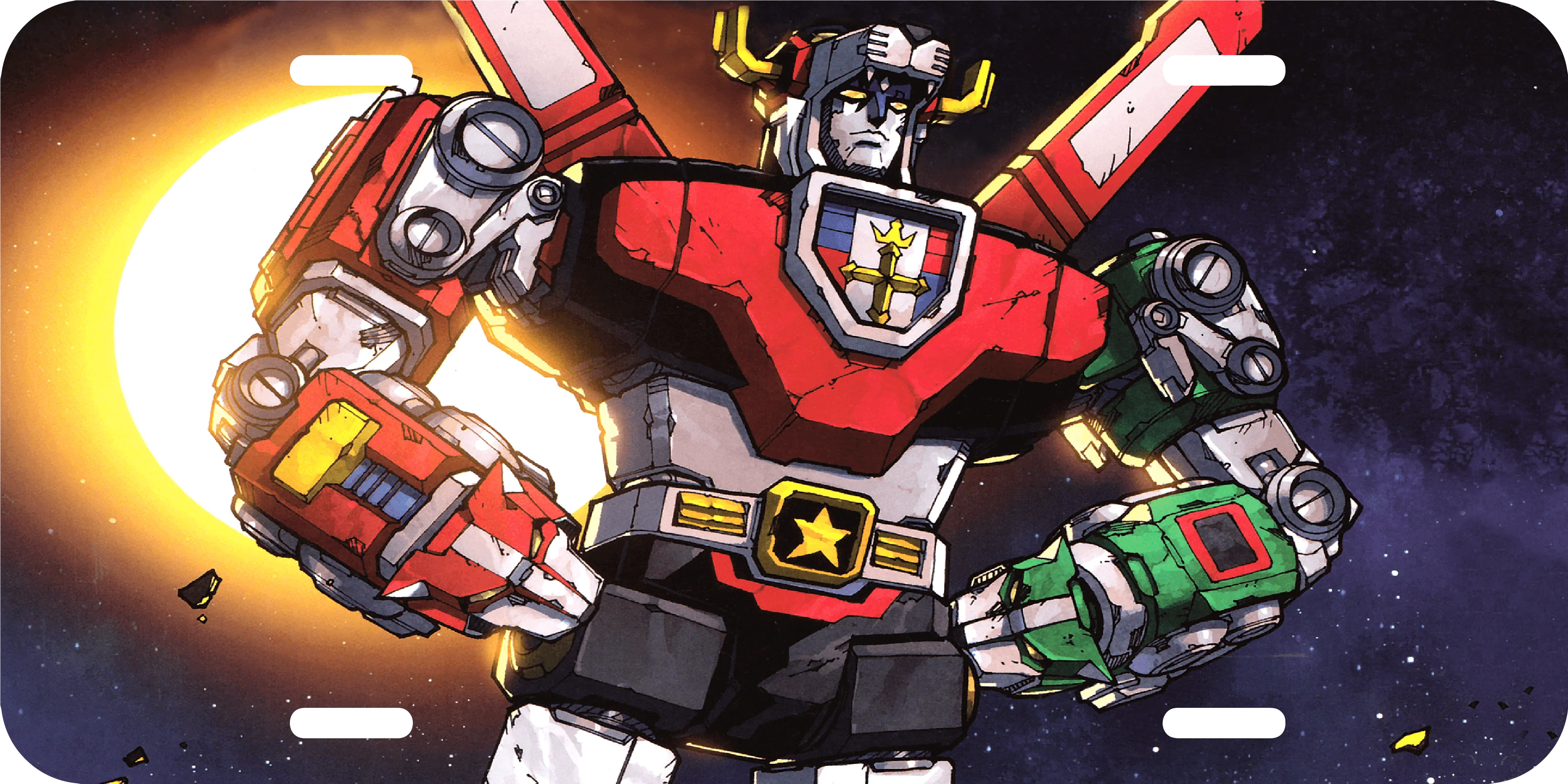 Voltron Original License Plate