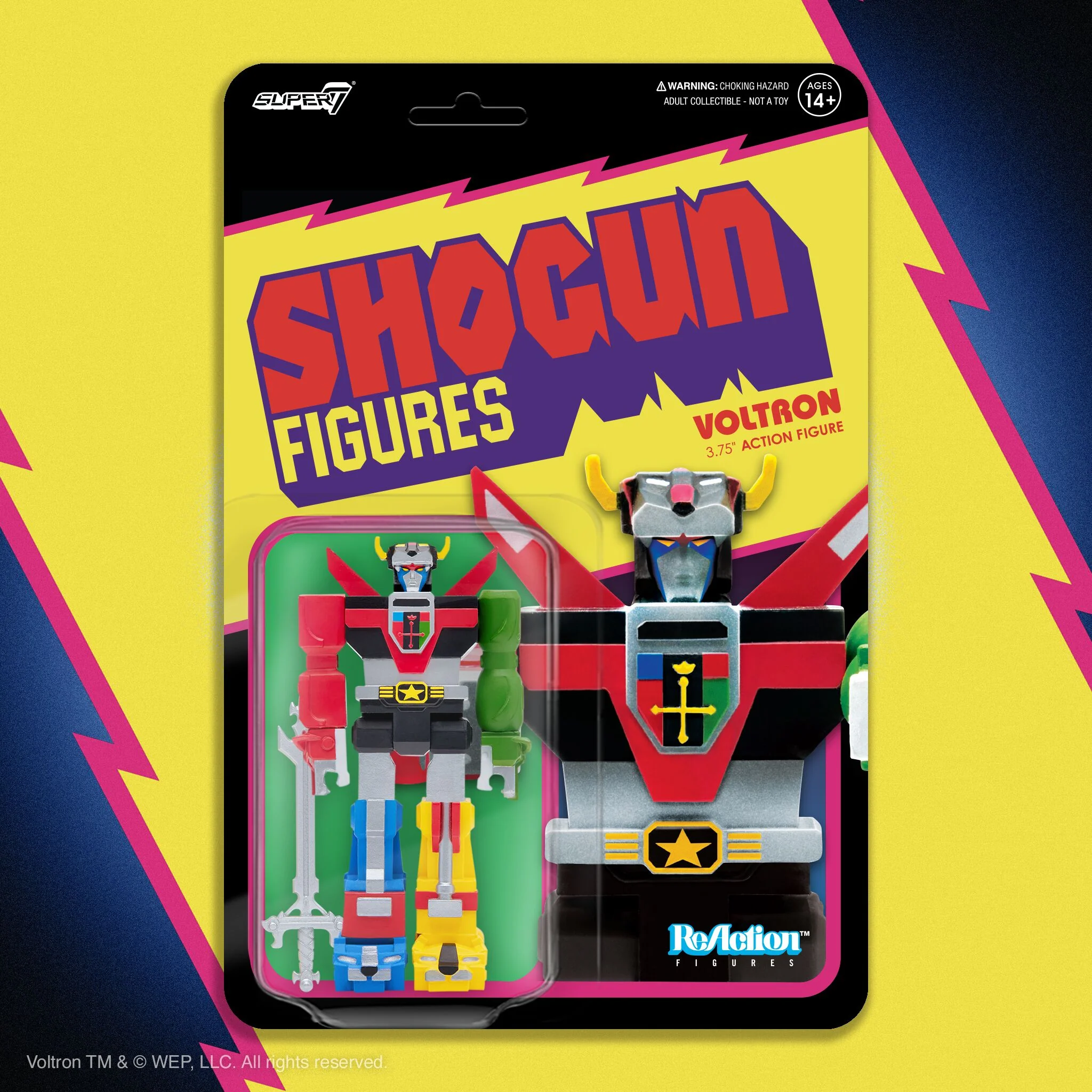 Voltron 3 3/4" Shogun ReAction (re-color) Figure - Image 4